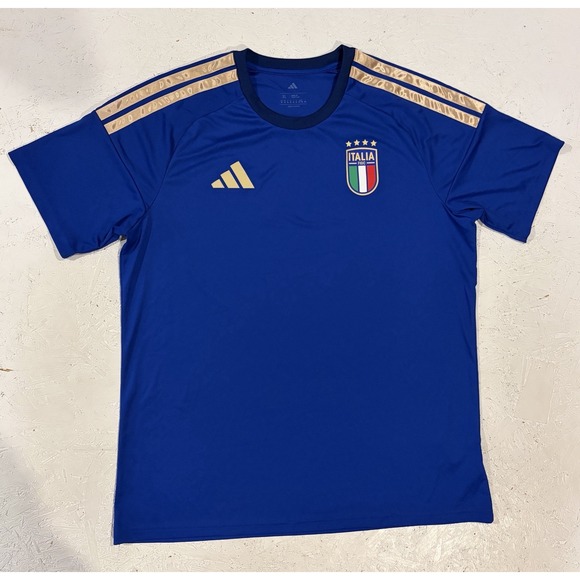 adidas Other - Adidas Authentic Italy Futbol Soccer 2025-2026 Jersey Men's XL Slim JY7588 Blue